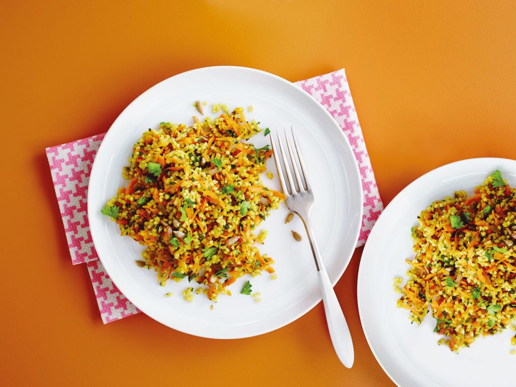 Taboulé de millet aux carottes à l’érable