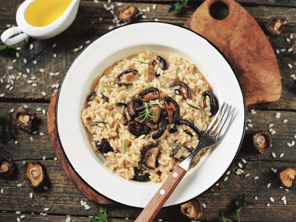 Recette de risotto aux champignons sauvages