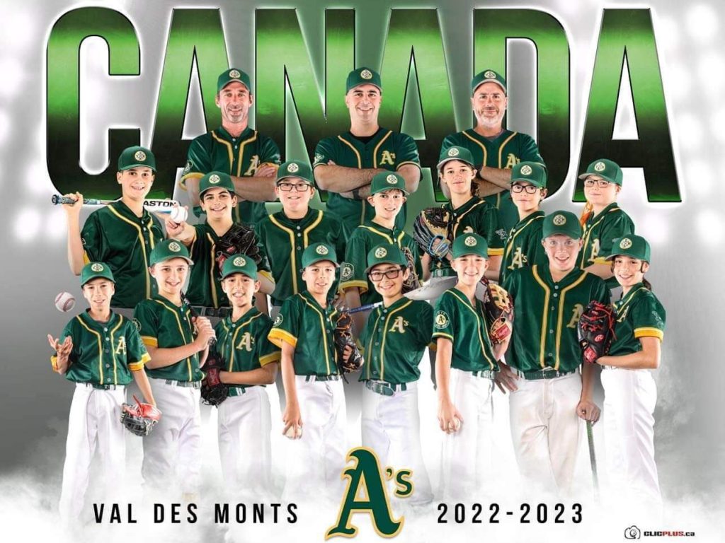 Les A’s de Val-des-Monts 13U représenteront le Canada à un tournoi international au Pérou